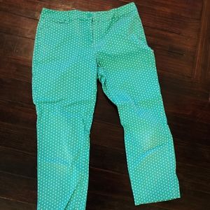 Cropped polka dot pants